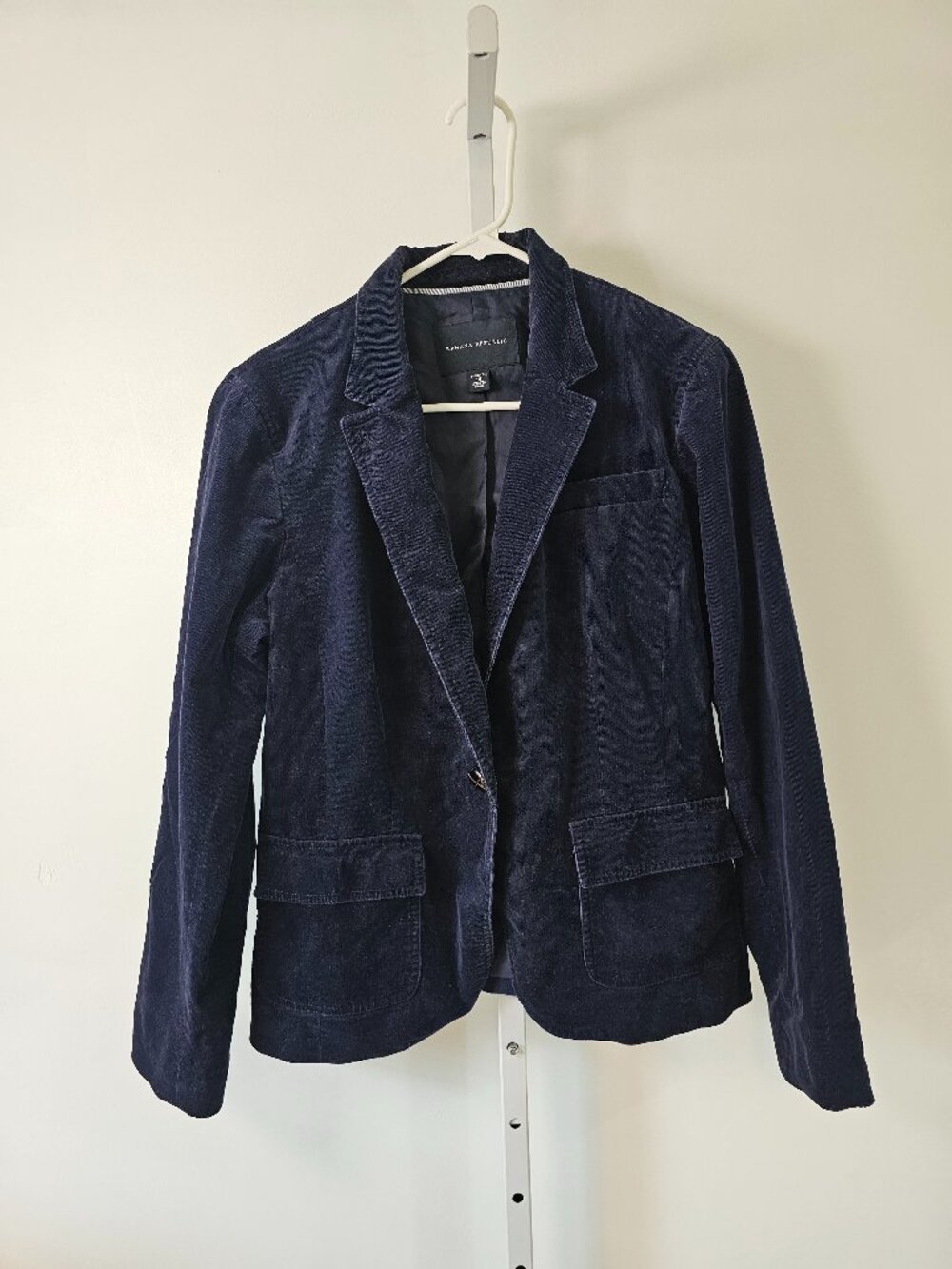 Banana Republic Blazer Navy Corduroy Preppy Collegiate Academia Office 14